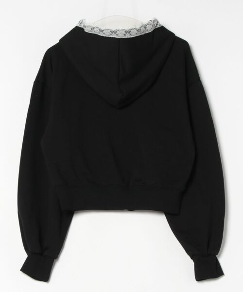 nemne store（ネンネストア）の「【seoup】レースジップフーディ（パーカー・レディース・オフホワイト/杢グレー/ブラック・MEDIUM/SMALL）」の16枚目の写真