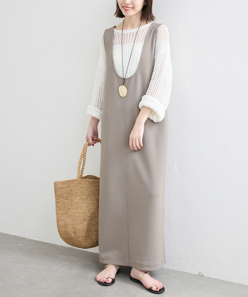 セール】Uネックジャンパースカート（ワンピース）｜SLOBE IENA