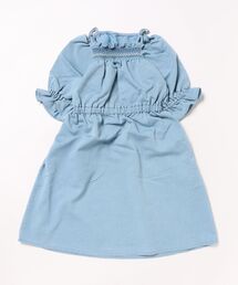 KP | メッシュデニムギャザーワンピース(140～160)(ワンピース)