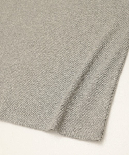 JEMORGAN（ジェーイーモーガン）の「【JEMORGAN / ジェーイーモーガン】ストレッチテレコ7分袖Tシャツ / リブカットソー / ベーシックインナー（Tシャツ/カットソー・メンズ・杢グレー/ホワイト/ブラック/ブラウン・XL/L/M）」の8枚目の写真