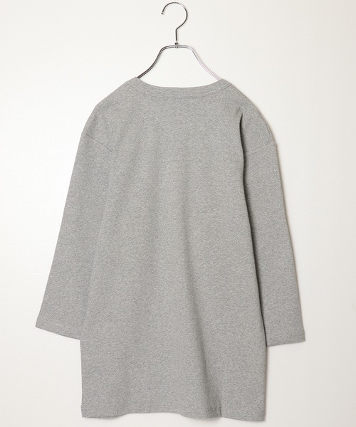 JEMORGAN（ジェーイーモーガン）の「【JEMORGAN / ジェーイーモーガン】ストレッチテレコ7分袖Tシャツ / リブカットソー / ベーシックインナー（Tシャツ/カットソー・メンズ・杢グレー/ホワイト/ブラック/ブラウン・XL/L/M）」の7枚目の写真