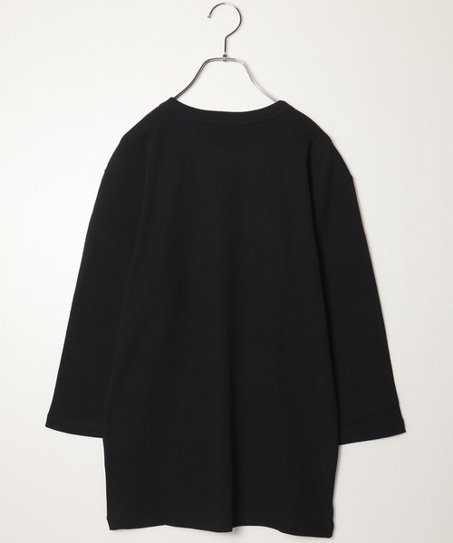 JEMORGAN（ジェーイーモーガン）の「【JEMORGAN / ジェーイーモーガン】ストレッチテレコ7分袖Tシャツ / リブカットソー / ベーシックインナー（Tシャツ/カットソー・メンズ・杢グレー/ホワイト/ブラック/ブラウン・XL/L/M）」の6枚目の写真