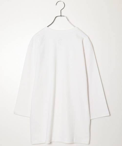JEMORGAN（ジェーイーモーガン）の「【JEMORGAN / ジェーイーモーガン】ストレッチテレコ7分袖Tシャツ / リブカットソー / ベーシックインナー（Tシャツ/カットソー・メンズ・杢グレー/ホワイト/ブラック/ブラウン・XL/L/M）」の5枚目の写真