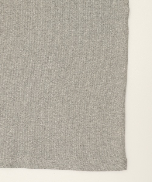JEMORGAN（ジェーイーモーガン）の「【JEMORGAN / ジェーイーモーガン】ストレッチテレコ7分袖Tシャツ / リブカットソー / ベーシックインナー（Tシャツ/カットソー・メンズ・杢グレー/ホワイト/ブラック/ブラウン・XL/L/M）」の9枚目の写真