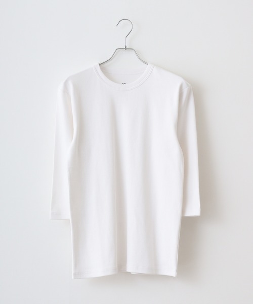 JEMORGAN（ジェーイーモーガン）の「【JEMORGAN / ジェーイーモーガン】ストレッチテレコ7分袖Tシャツ / リブカットソー / ベーシックインナー（Tシャツ/カットソー・メンズ・杢グレー/ホワイト/ブラック/ブラウン・XL/L/M）」の17枚目の写真
