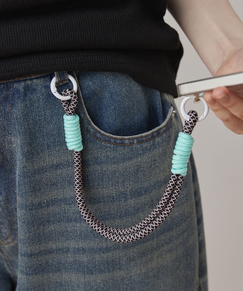 Unblend】配色ドローコード スマホ ハンドストラップ（スマホグッズ