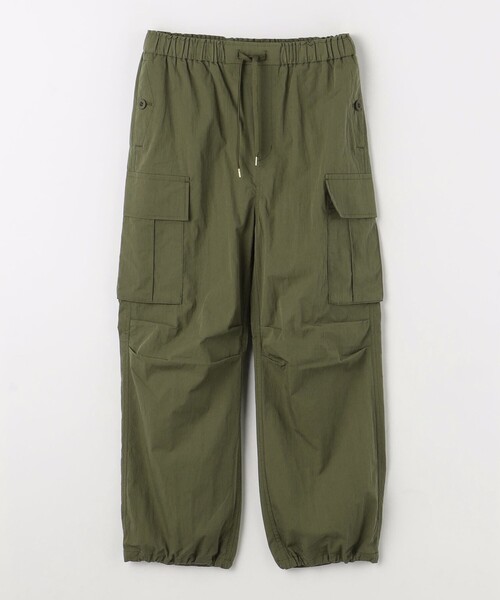 green label relaxing（グリーンレーベルリラクシング）の「パラシュート パンツ（カーゴパンツ・レディース・オリーブ/ネイビー・FREE）」の14枚目の写真