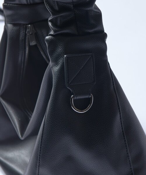 Jent Louis 黒 合成皮革 ショルダーバッグ 2-Pocket leather Bag – Jent Louis