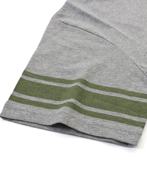 KRIFF MAYER Kid's Collection（クリフメイヤーキッズコレクション）の「【撥水・防汚】クリーネス袖ラインT（Tシャツ/カットソー・キッズ・ライトグリーン/オフホワイト/グレー/ネイビー・130/120/150/140/170/160）」の17枚目の写真