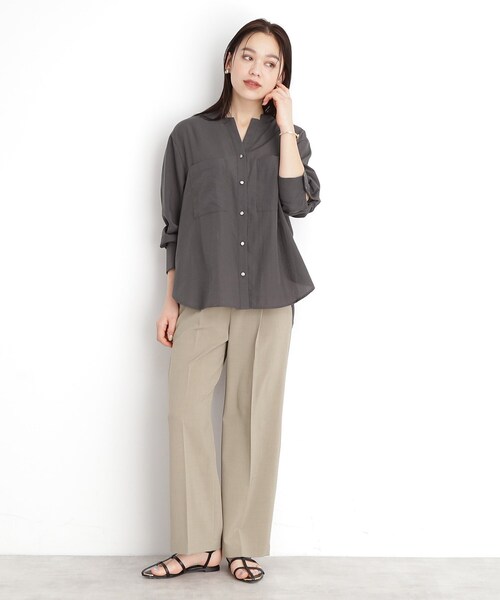 ダブスタ-DOUBLE STANDARD CLOTHING-スキッパーシャツ ダブスタ-DOUBLE STANDARD CLOTHING-スキッパーシャツ