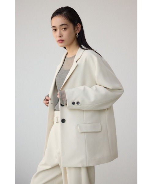 AZUL by moussy(アズールバイマウジー)の「ベルト付きテーラードジャケット(テーラードジャケット・レディース・ブラック/ライトベージュ・FREE)」の15枚目の写真