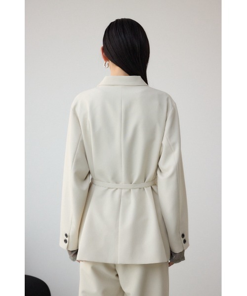 AZUL by moussy(アズールバイマウジー)の「ベルト付きテーラードジャケット(テーラードジャケット・レディース・ブラック/ライトベージュ・FREE)」の19枚目の写真