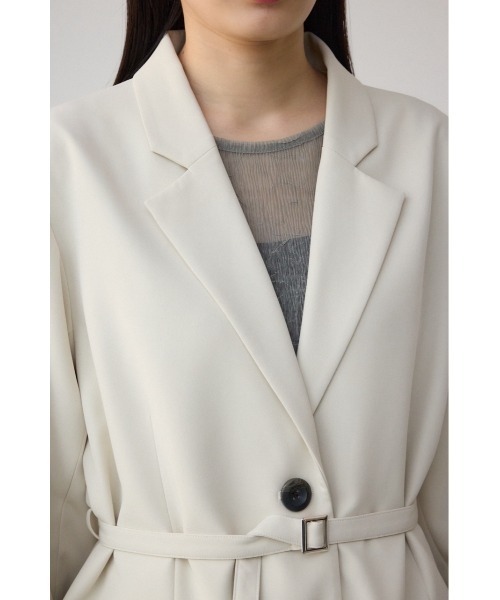 AZUL by moussy(アズールバイマウジー)の「ベルト付きテーラードジャケット(テーラードジャケット・レディース・ブラック/ライトベージュ・FREE)」の20枚目の写真