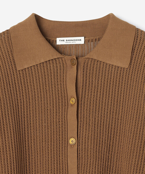 トップス THE SHINZONE | OPEN WORK KNIT CARDIGAN THE SHINZONE | OPEN WORK KNIT CARDIGAN WOMEN