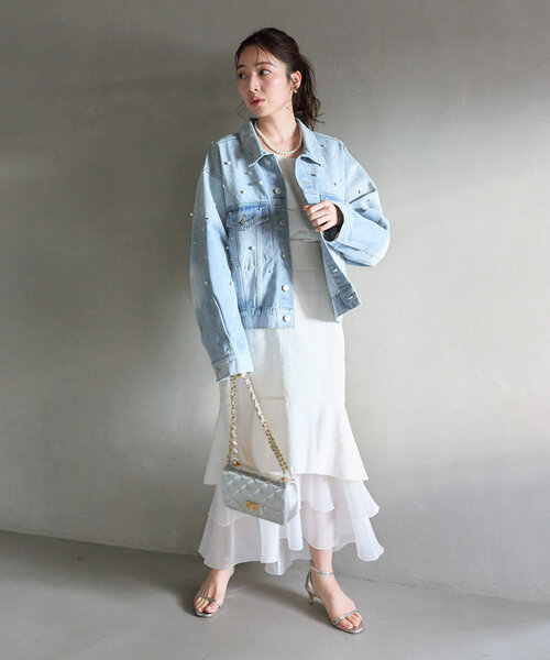 La boutique BonBon（ラブティックボンボン）の「【オウレンティ】メタリックキルティングチェーンショルダーバッグ（ハンドバッグ・レディース・シルバー・FREE）」の12枚目の写真