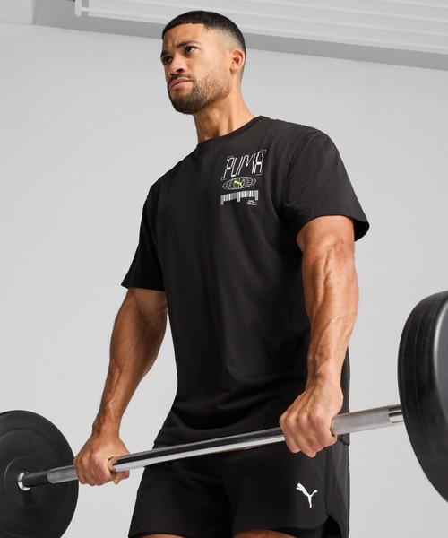 PUMA（プーマ）の「PUMA プーマ メンズ トレーニング グラフィックス トレイン イラストラティブ 半袖 Tシャツ（Tシャツ/カットソー・メンズ・ブラック/ホワイト・X-LARGE/XX-LARGE/MEDIUM/SMALL/LARGE）」の2枚目の写真