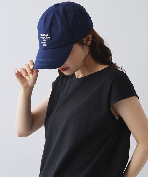 FEEL GOOD CONNECTION AND BLISSFUL TIME（フィールグッドコネクションアンドブリスフルタイム）の「【F&B】ロゴ刺繍キャップ（キャップ・レディース・ブラック/ネイビー・FREE）」の8枚目の写真