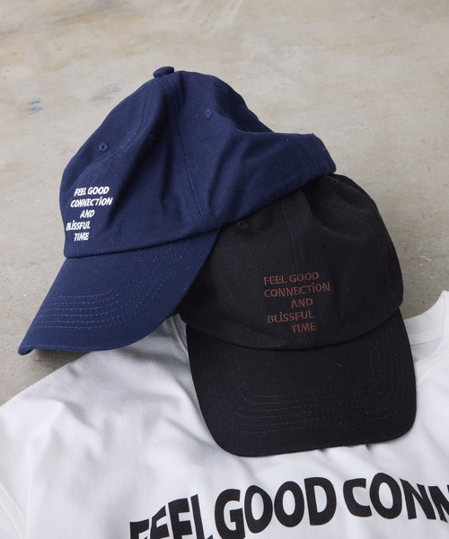FEEL GOOD CONNECTION AND BLISSFUL TIME（フィールグッドコネクションアンドブリスフルタイム）の「【F&B】ロゴ刺繍キャップ（キャップ・レディース・ブラック/ネイビー・FREE）」の4枚目の写真