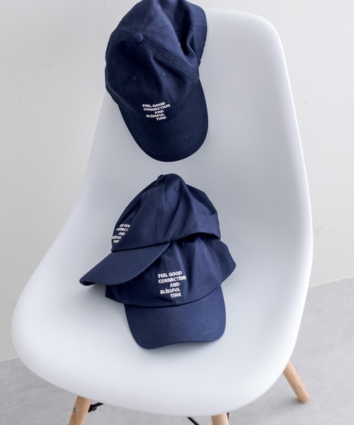FEEL GOOD CONNECTION AND BLISSFUL TIME（フィールグッドコネクションアンドブリスフルタイム）の「【F&B】ロゴ刺繍キャップ（キャップ・レディース・ブラック/ネイビー・FREE）」の3枚目の写真