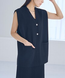 Ⅴネックロングジレ