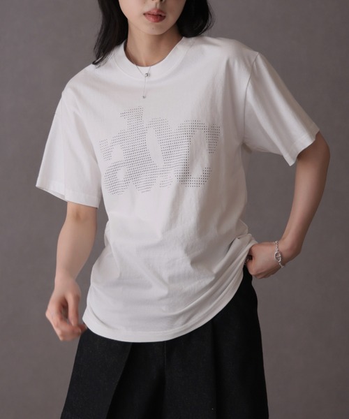 Ulysses(ユリシス)の「ロゴプリントTシャツ(Tシャツ/カットソー・レディース・ホワイト/ダークグレー/ブラック・L/M)」の7枚目の写真
