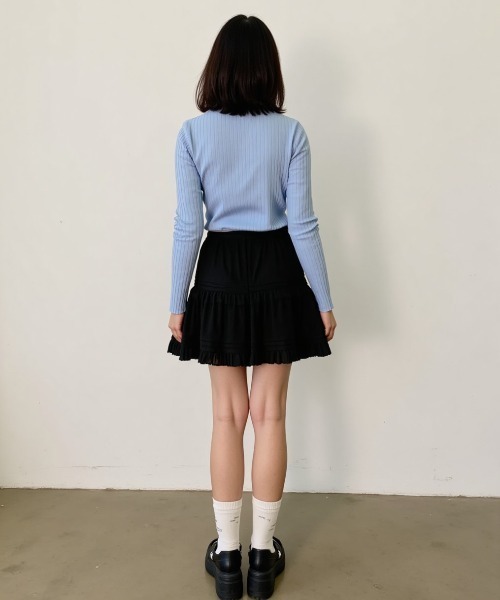 paravion（パラビオン）の「リブボタンカーディガン（カーディガン/ボレロ・レディース・ブラック/ブルー/イエロー/ホワイト/ピンク・FREE）」の16枚目の写真