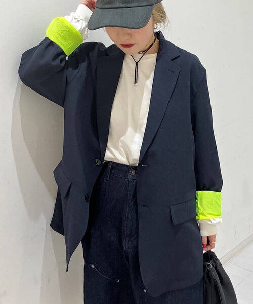 WHIMSIC(ウィムジック)の「【UNISEX】2Bテーラードジャケット(テーラードジャケット・メンズ・ネイビー/ベージュ/チャコールグレー・FREE)」の3枚目の写真