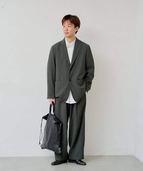 WHIMSIC(ウィムジック)の「【UNISEX】2Bテーラードジャケット(テーラードジャケット・メンズ・ネイビー/ベージュ/チャコールグレー・FREE)」の6枚目の写真
