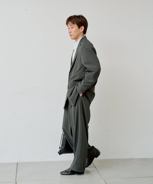 WHIMSIC(ウィムジック)の「【UNISEX】2Bテーラードジャケット(テーラードジャケット・メンズ・ネイビー/ベージュ/チャコールグレー・FREE)」の7枚目の写真