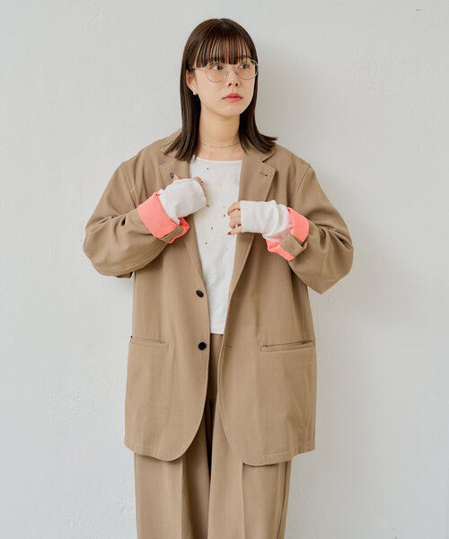 WHIMSIC(ウィムジック)の「【UNISEX】2Bテーラードジャケット(テーラードジャケット・メンズ・ネイビー/ベージュ/チャコールグレー・FREE)」の17枚目の写真