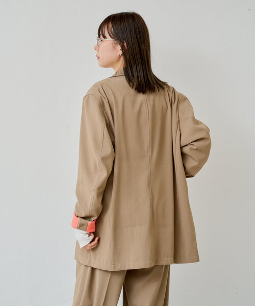 WHIMSIC(ウィムジック)の「【UNISEX】2Bテーラードジャケット(テーラードジャケット・メンズ・ネイビー/ベージュ/チャコールグレー・FREE)」の19枚目の写真