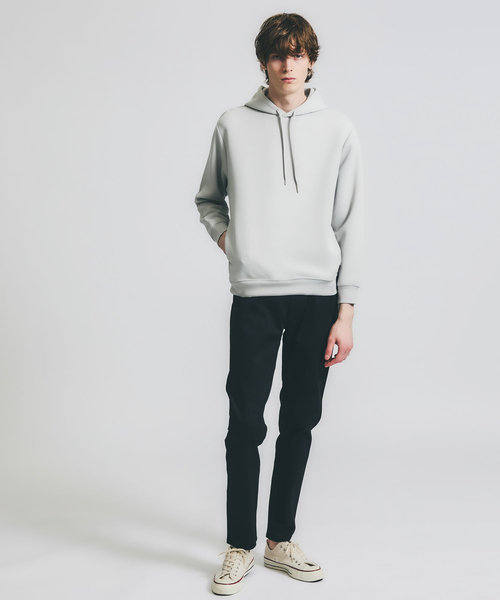 ABAHOUSE GRAY（アバハウスグレイ）の「ドットツイル ダンボール プルパーカー（パーカー・メンズ・チャコールグレー/グレイッシュベージュ/ホワイト・46/48）」の4枚目の写真