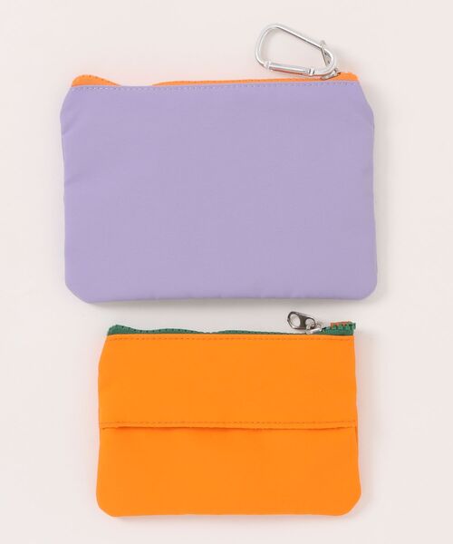 ACCOMMODE（アコモデ）の「コミックラインダブルポーチ（ポーチ・レディース・ライトイエロー/オレンジ・FREE）」の6枚目の写真