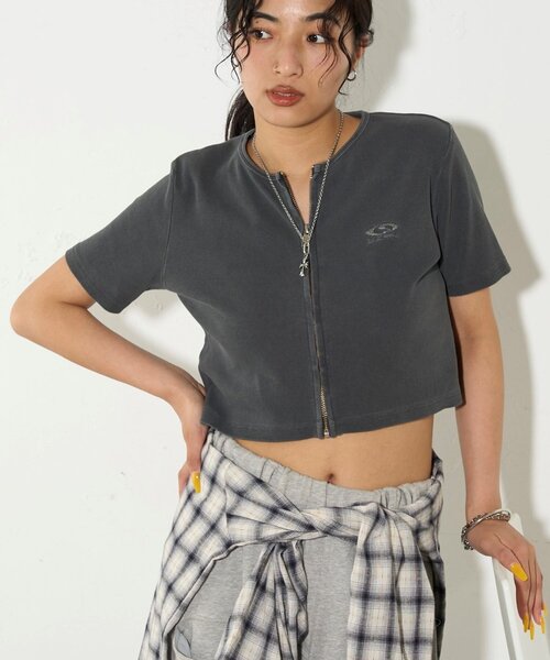 WHO'S WHO gallery(フーズフーギャラリー)の「【SLOPPY/スロッピー】フューチャーロゴジップTEE(Tシャツ/カットソー・レディース・ブラック/チャコールグレー/ブラック系その他/ホワイト・FREE)」の19枚目の写真