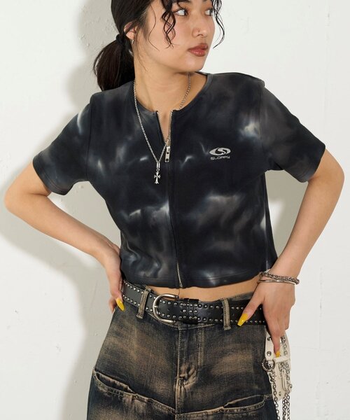 WHO'S WHO gallery スロッピー フューチャー ロゴ ジップ T セール】【SLOPPY/スロッピー】フューチャーロゴジップTEE（T