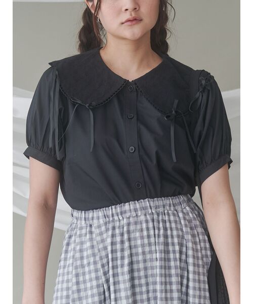 ピコレースリボンブラウス（シャツ/ブラウス）｜merry jenny（メリー