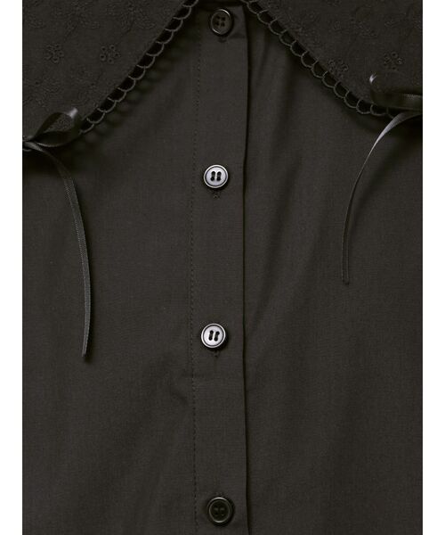 merry jenny(メリージェニー)の「ピコレースリボンブラウス(シャツ/ブラウス・レディース・ブラック/オフホワイト・FREE)」の11枚目の写真