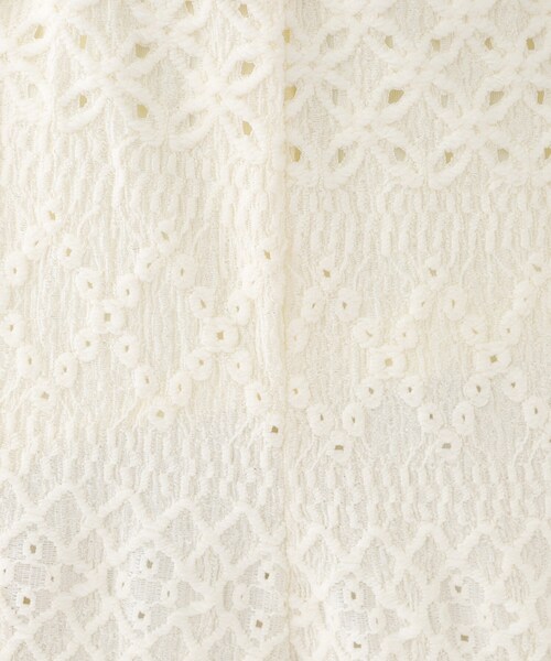 SHOO・LA・RUE(シューラルー)の「【S-LL】レースが目を惹く ジャカードイージーパンツ(その他パンツ・レディース・オフホワイト/チャコールグレー/ブラック・01/03/02/04)」の8枚目の写真