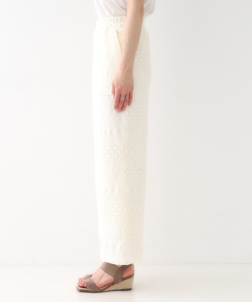 SHOO・LA・RUE(シューラルー)の「【S-LL】レースが目を惹く ジャカードイージーパンツ(その他パンツ・レディース・オフホワイト/チャコールグレー/ブラック・01/03/02/04)」の16枚目の写真