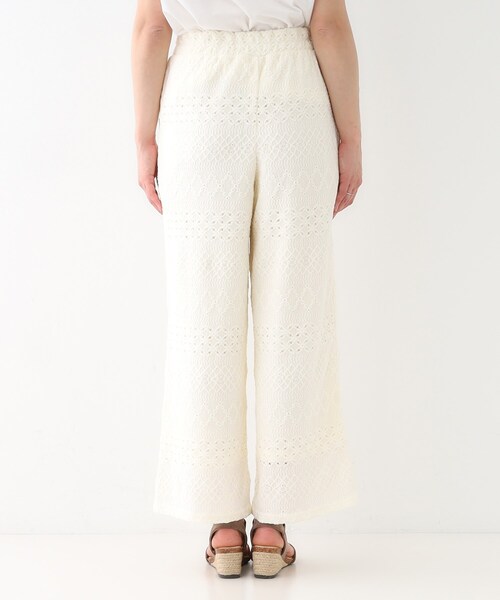 SHOO・LA・RUE(シューラルー)の「【S-LL】レースが目を惹く ジャカードイージーパンツ(その他パンツ・レディース・オフホワイト/チャコールグレー/ブラック・01/03/02/04)」の15枚目の写真