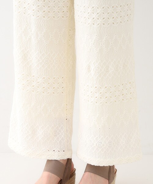 SHOO・LA・RUE(シューラルー)の「【S-LL】レースが目を惹く ジャカードイージーパンツ(その他パンツ・レディース・オフホワイト/チャコールグレー/ブラック・01/03/02/04)」の12枚目の写真