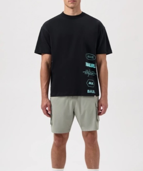BALR.（ボーラー）の「BALR./ボーラー/JP TAGS BOX T-SHIRT-JET/日本限定（Tシャツ/カットソー・メンズ・ブラック・S/M/L）」の3枚目の写真