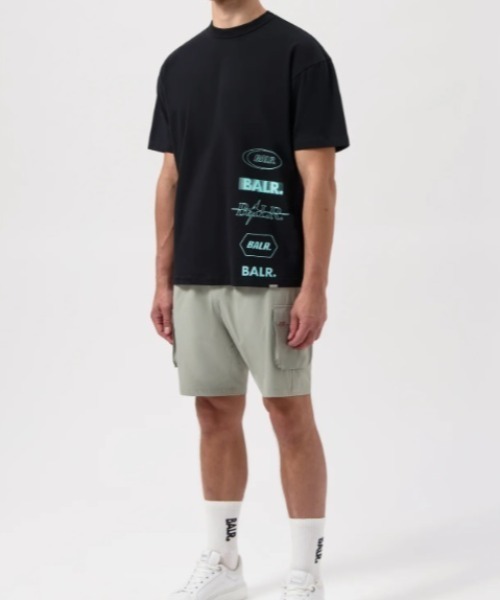 BALR./ボーラー/JP TAGS BOX T-SHIRT-JET/日本限定（Tシャツ