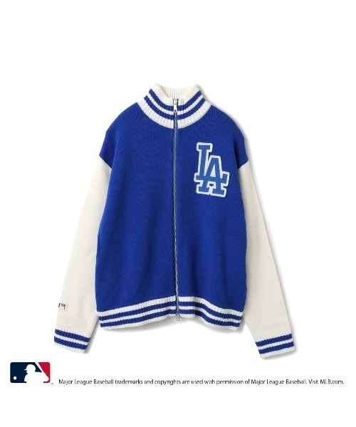 ニット セーター atmos pink MLB Knit Blouson / アトモス ピンク エムエルビー ニット ブルゾン「SP」 レディース セール】atmos pink MLB Knit Blouson / アトモス ピンク