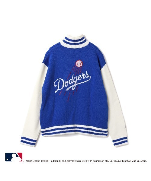 ニット セーター atmos pink MLB Knit Blouson / アトモス ピンク エムエルビー ニット ブルゾン「SP」 レディース セール】atmos pink MLB Knit Blouson / アトモス ピンク