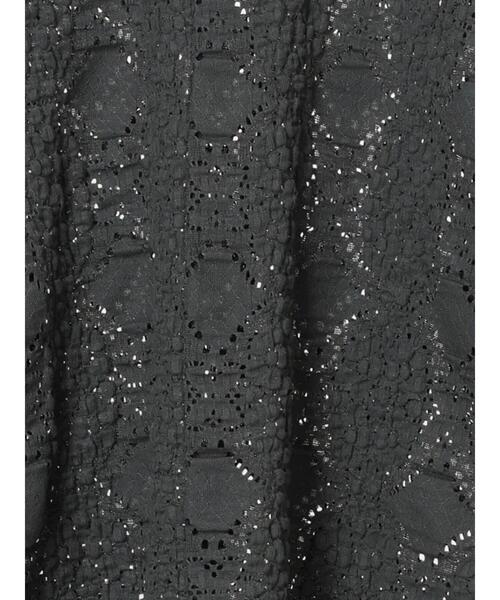 Samansa Mos2 blue（サマンサモスモスブルー）の「7分袖花ジャカードプルオーバー（Tシャツ/カットソー・レディース・オフホワイト/チャコールグレー/キナリ・F）」の19枚目の写真