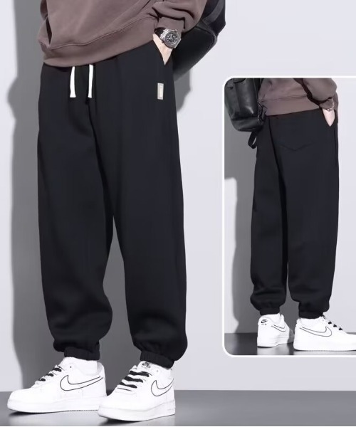 link lot(リンクロット)の「ワンポイント サイドワッペン リラックスフィット スウェットパンツ(スウェットパンツ・メンズ・グレー/ブラック・L/M)」の14枚目の写真