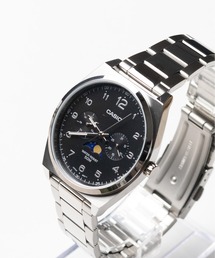 【60】【ITN】【CASIO（カシオ）】ムーンフェイズ　トノーケース　メタル　海外モデル