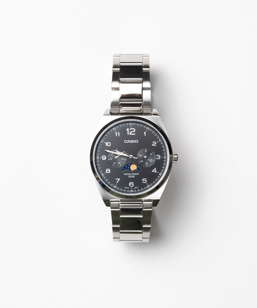 CASIO(カシオ)の「【60】【ITN】【CASIO(カシオ)】ムーンフェイズ トノーケース メタル 海外モデル(アナログ腕時計・メンズ・ブラック/ブルー/ホワイト・FREE)」の6枚目の写真