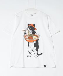 go slow caravan/ゴースローキャラバン USAコットン餃子クマ /中華そば猫T